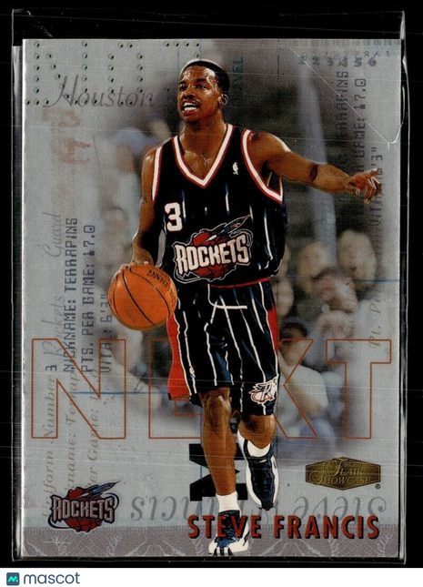 1999-00 FLAIR SHOWCASE NEXT STEVE FRANCIS ROCKETS