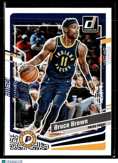 2023-24 DONRUSS PRESS PROOF 183 Bruce Brown Indiana Pacers