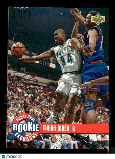 1993-94 UPPER DECK SILVER DRAFT EXCHANCE ISAIAH RIDER TWOLVES