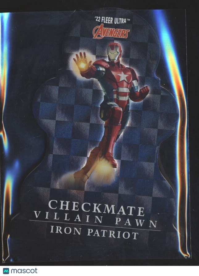 2022 FLEER ULTRA MARVEL AVENGERS CHECKMATE VILLIAN PAWN IRON PATRIOT