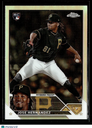 2023 TOPPS CHROME UPDATE REFRACTOR USC143 Jose Hernandez - Pittsburgh Pirates RC