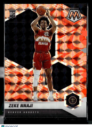 2020-21 MOSAIC ORANGE REACTIVE ROOKIE 231 Zeke Nnaji - Denver Nuggets