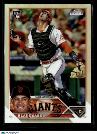 2023 TOPPS CHROME UPDATE REFRACTOR USC151 Blake Sabol - San Francisco Giants RC
