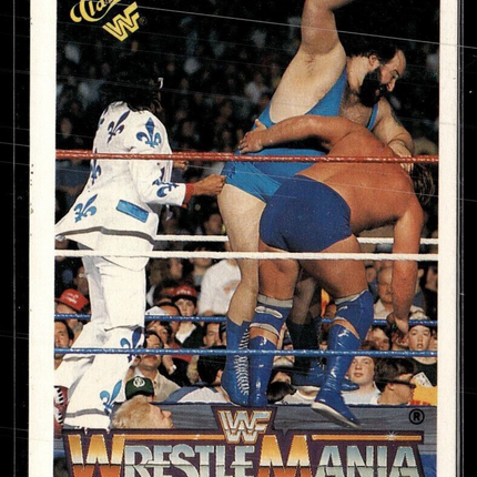 1990 TITAN SPORTS CLASSIC GAMES WRESTEMANIA #119 JIM DUGGAN DINO BRAVO