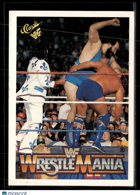 1990 TITAN SPORTS CLASSIC GAMES WRESTEMANIA #119 JIM DUGGAN DINO BRAVO