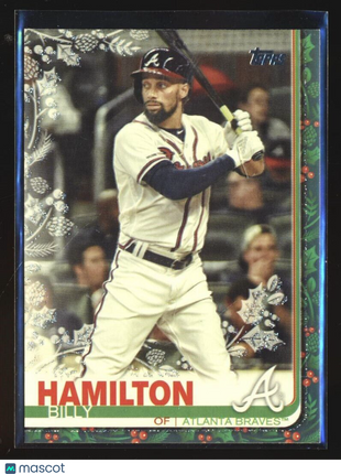 2019 TOPPS HOLIDAY METALLIC SNOWFLAKE BILLY HAMILTON BRAVES