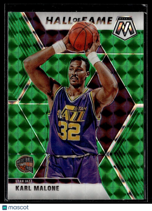 2019-20 MOSAIC GREEN HALL OF FAME KARL MALONE JAZZ
