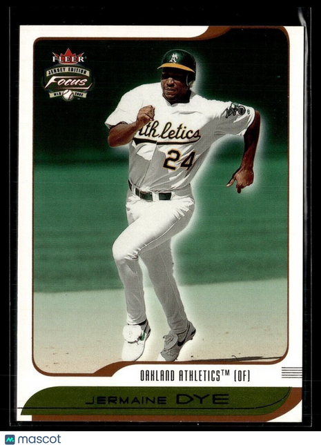 2002 FLEER FOCUS BRONZE /124 JERMAINE DYE A'S