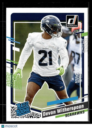 2023 DONRUSS RATED ROOKIE 389 Devon Witherspoon - Seattle Seahawks