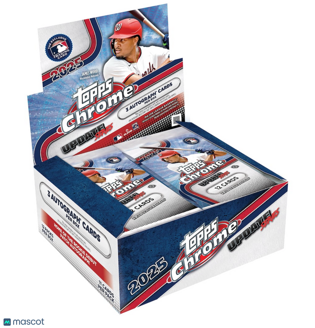 MLB Topps 2025 Chrome Update Series Baseball Jumbo Hobby Box