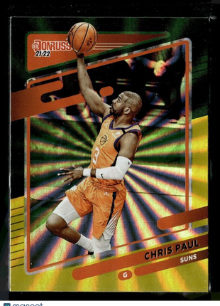 2021-22 DONRUSS GREEN YELLOW LASER CHRIS PAUL SUNS