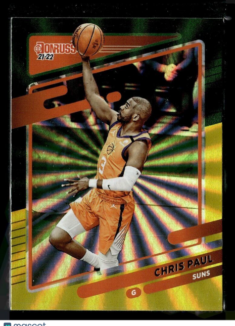 2021-22 DONRUSS GREEN YELLOW LASER CHRIS PAUL SUNS