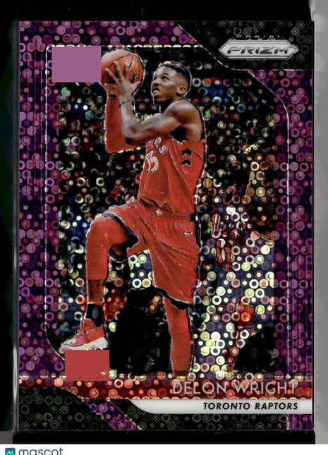 2018-19 PRIZM PURPLE /75 FAST BREAK DELON WRIGHT RAPTORS