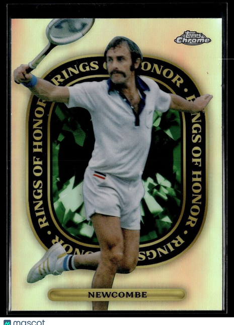 2021 TOPPS CHROME TENNIS REFRACTOR RINGS OF HONOR ROH-12 John Newcombe