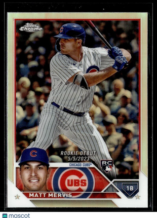 2023 TOPPS CHROME UPDATE REFRACTOR USC44 Matt Mervis - Chicago Cubs RD