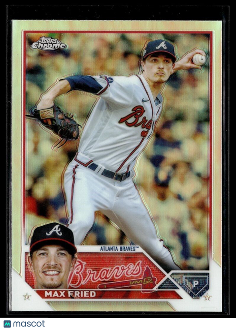 2023 TOPPS CHROME REFRACTOR 65 Max Fried - Atlanta Braves