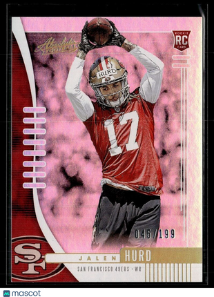 2019 ABSOLUTE ROOKIE /199 JALEN HURD 49ERS