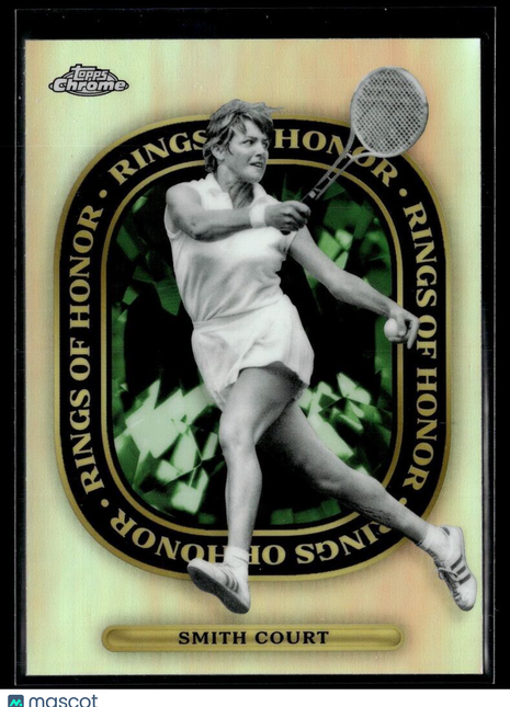2021 TOPPS CHROME TENNIS REFRACTOR RINGS OF HONOR ROH-11 Margaret Smith Court