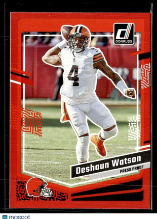 2023 DONRUSS RED PRESS PROOF 65 Deshaun Watson - Cleveland Browns