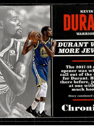 2017-18 CHRONICLES KEVIN DURANT WARRIORS