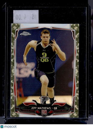 2014 TOPPS CHROME MINI CAMO ROOKIE /99 JEFF MATHEWS FALCONS