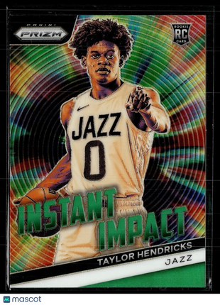 2023-24 PRIZM GREEN INSTANT IMPACT TAYLOR HENDRICKS JAZZ