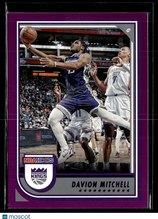 2022-23 NBA HOOPS PURPLE 160 Davion Mitchell - Sacramento Kings