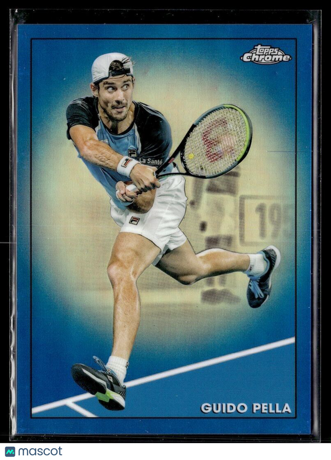 2021 TOPPS CHROME TENNIS BLUE /99 52 Guido Pella