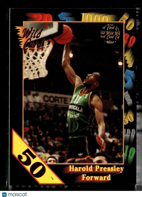 1992-93 WILD CARD 50 STRIPE HAROLD PRESSLEY