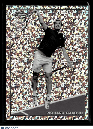 2021 TOPPS CHROME TENNIS BLACK WHITE MINI DIAMONDS 25 Richard Gasquet