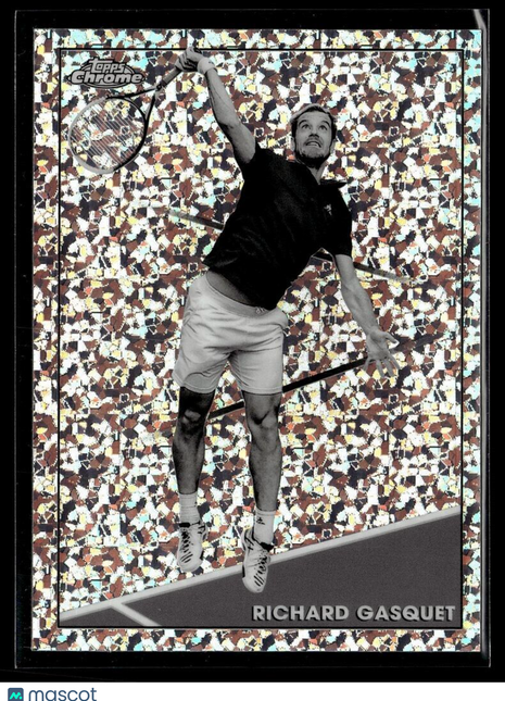 2021 TOPPS CHROME TENNIS BLACK WHITE MINI DIAMONDS 25 Richard Gasquet