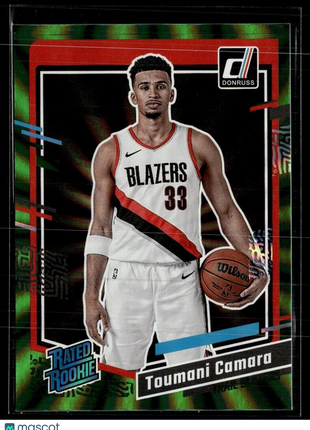 2023-24 DONRUSS GREEN SPIRAL RATED ROOKIE 245 Toumani Camara Trail Blazers