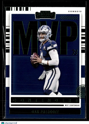 2021 CONTENDERS MVP GREEN FOIL DAK PRESCOTT COWBOYS