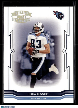 2005 THROWBACK THREADS HOLO /150 DREW BENNETT TITANS