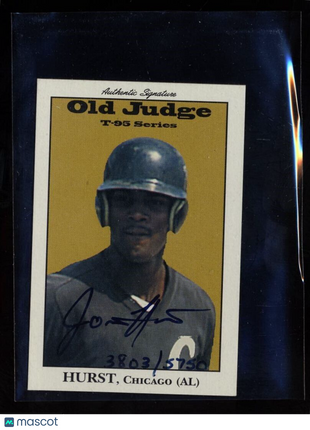1995 OLD JUDGE T-95 SERIES /5750 AUTO JIMMY HURST WHITE SOX