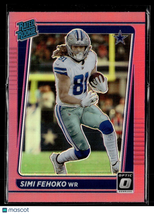 2021 OPTIC PINK RATED ROOKIE SIMI FEHOKO COWBOYS