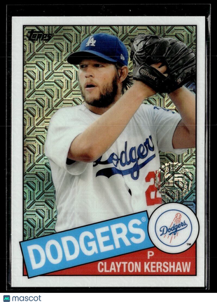 2020 TOPPS CHROME SILVER PACK 35TH ANNIVERSARY CLAYTON KERSHAW DODGERS