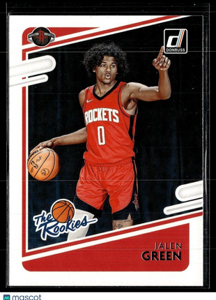 2021-22 DONRUSS THE ROOKIES JALEN GREEN ROCKETS