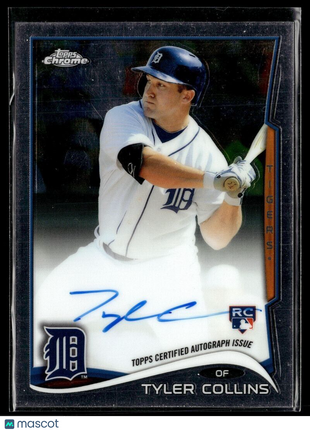 2014 TOPPS CHROME ROOKIE AUTO TYLER COLLINS TIGERS