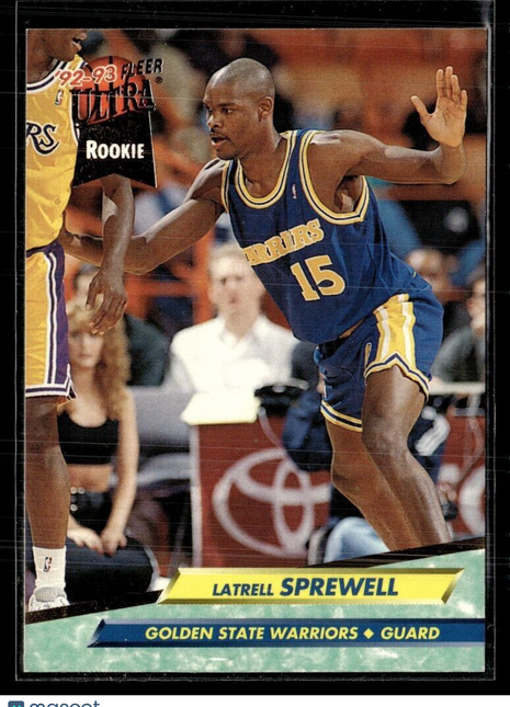 1992-93 FLEER ULTRA ROOKIE LATRELL SPREWELL WARRIORS
