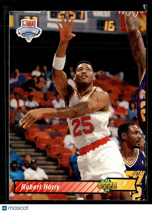 1992-93 UPPER DECK ROOKIE ROBERT HORRY ROCKETS