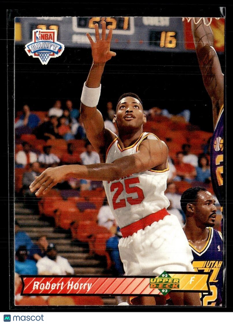 1992-93 UPPER DECK ROOKIE ROBERT HORRY ROCKETS