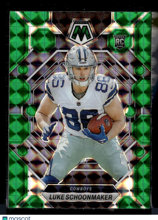 2023 MOSAIC GREEN ROOKIE 344 Luke Schoonmaker - Dallas Cowboys