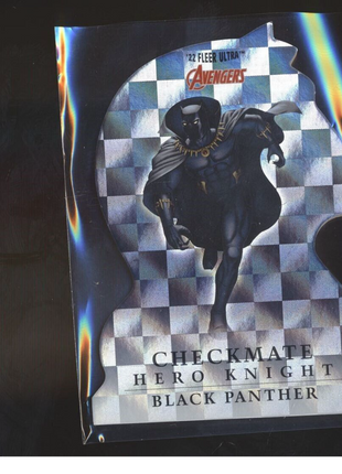 2022 FLEER ULTRA MARVEL AVENGERS CHECKMATE HERO KNIGHT BLACK PANTHER