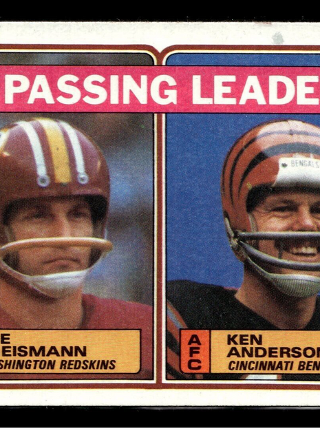 1983 TOPPS PASSING LEADERS THEISMANN ANDERSON REDSKINS BENGALS