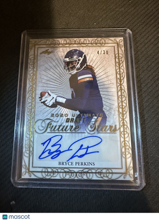 2020 Leaf Ultimate Draft - Future Stars #FS-BP1 Bryce Perkins /30 (AU, RC)