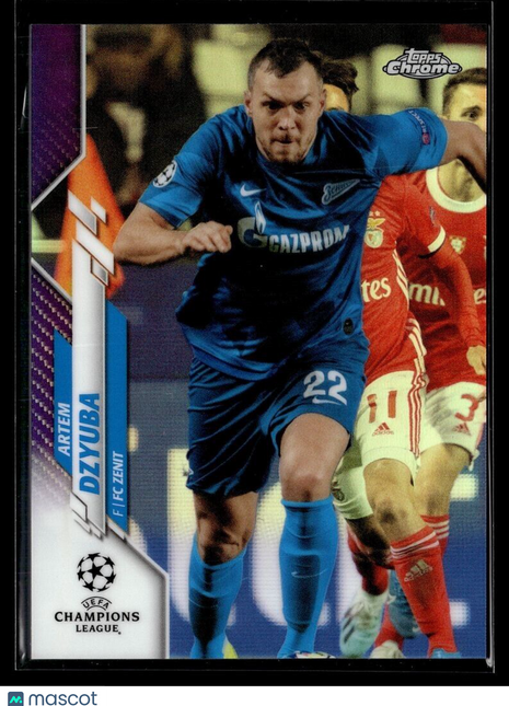 2019-20 TOPPS CHROME CL PURPLE /250 ARTEM DZYUBA FC ZENIT