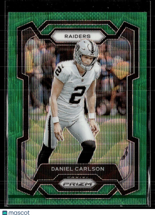 2023 PRIZM GREEN WAVE 173 Daniel Carlson - Las Vegas Raiders
