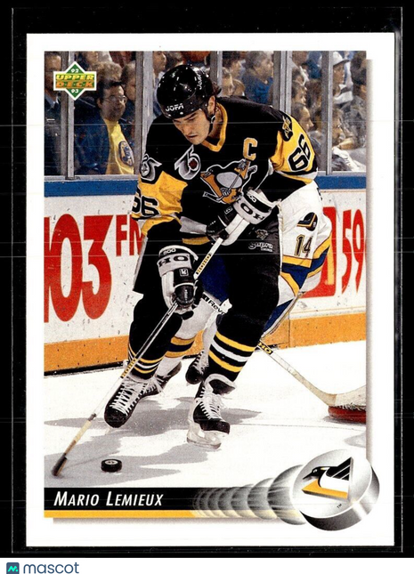 1992-93 UPPER DECK MARIO LEMIEUX PENGUINS