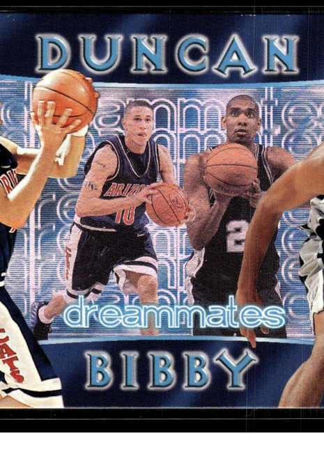 1998-99 PRESS PASS DOUBLE TROUBLE MIKE BIBBY TIM DUNCAN